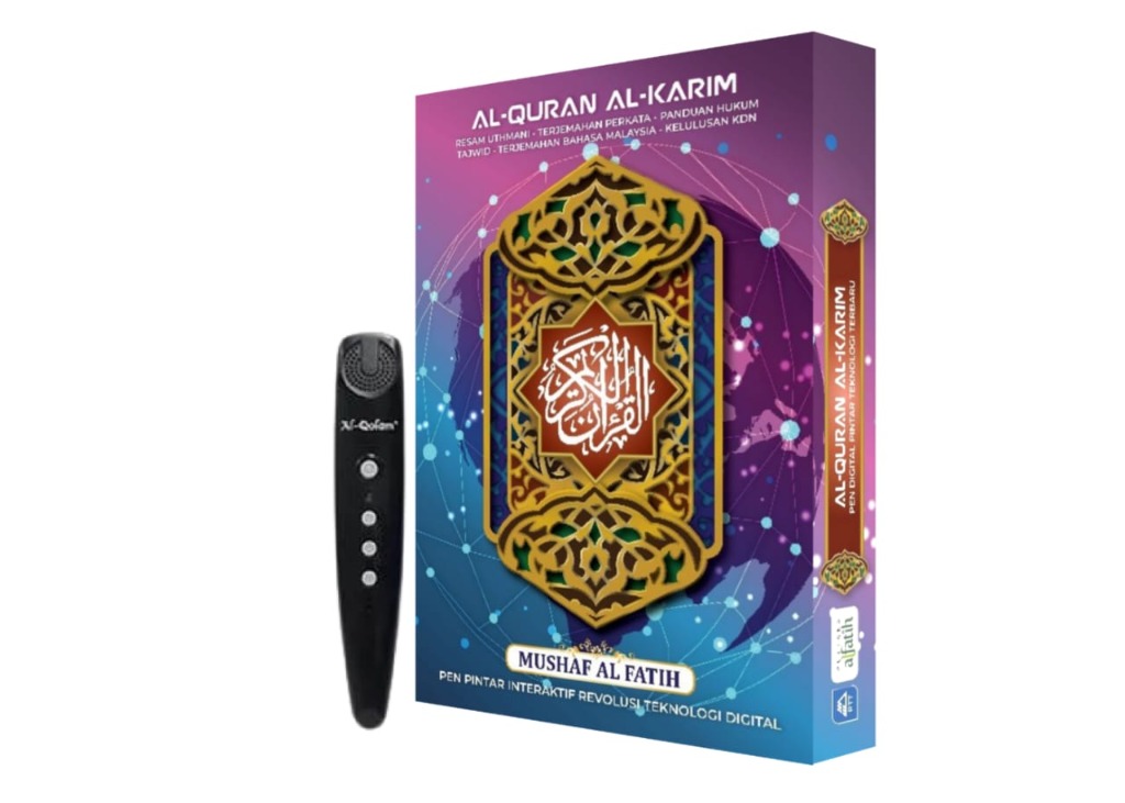 Mushaf Al-Fatih Saiz A4 dan Pen Pintar Hitam
